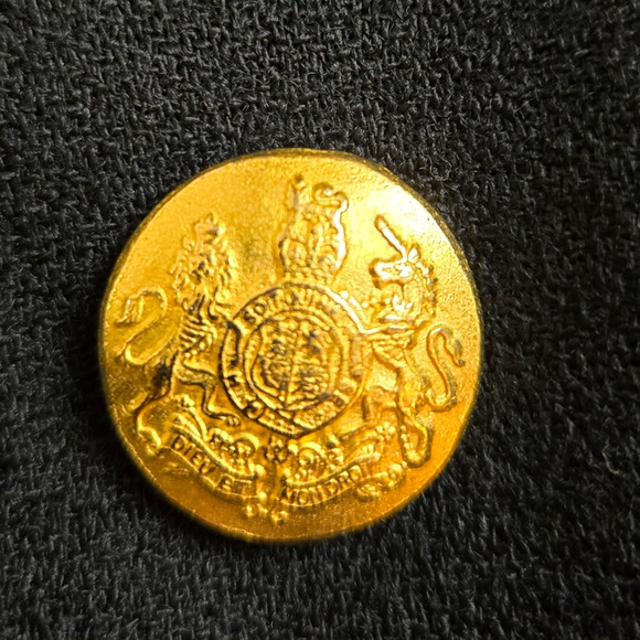 80s Vintage Black Military Double Breasted USA Made Deadstock Wool Blazer Size 8 - Picture 6 of 10